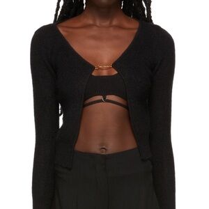 Jacquemus Black Mohair Cardigan